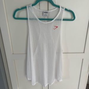 Gymshark white tank top